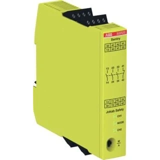 Afbeelding van Abb veiligheidsrelais tweehandsbediening 3 no 1 nc output 24 vdc voeding 2tla010051r0000