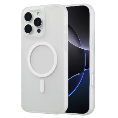 Afbeelding van Apple iPhone 16 Pro Max MagSafe Hoesje Kunststof imoshion Hardcase/Backcover Wit Telefoonhoesje