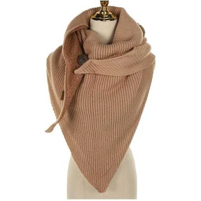 Afbeelding van Sjaal Arlberg Herfst/Winter Trendy Omslagdoek Driehoeksjaal Camel