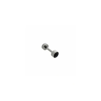 Afbeelding van Helix piercing rond chirurgisch staal zwart zilverkleurig 4mm 1.2mm 6mm