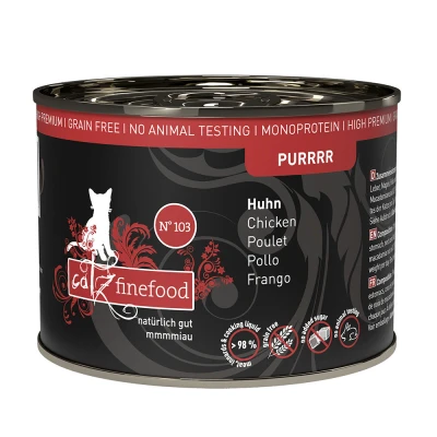 Afbeelding van 6 x 200/190 g Catz Finefood Puur Blikken Kattenvoer No. 103 Kip (6 200 g)