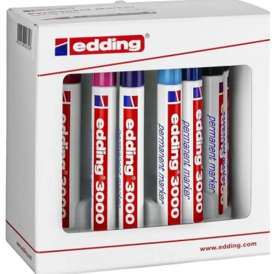 Afbeelding van Viltstift edding 3000 rond 1.5 3mm assorti set à 10 stuks
