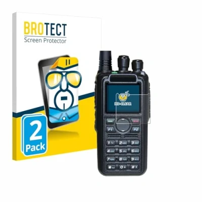 Afbeelding van BROTECT Screenprotector voor AnyTone AT D878UV II Plus Folie Beschermfolie transparant (2 Stuks)