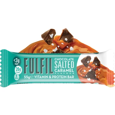 Afbeelding van Fulfil Salted Caramel, reep van 55 g, pak 15 stuks snoepgoed