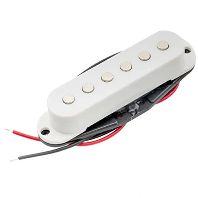 Afbeelding van Musiclily 50mm Single Coil Element Strat Pickup voor Stratocaster Elektrische Gitaar de Midden Positie, Wit
