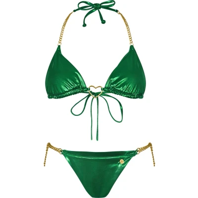 Afbeelding van Bikini metallic Green M