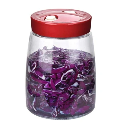 Afbeelding van Beitsen Kimchi fermentatiepot met luchtsluis air release klep (1,4L)