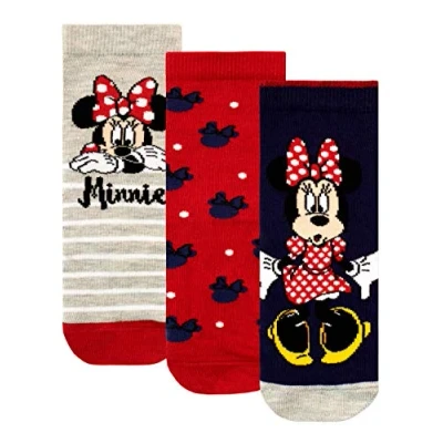 Afbeelding van Disney Meisjes Sokken set van 3 Minnie Mouse Veelkleurig 24/26