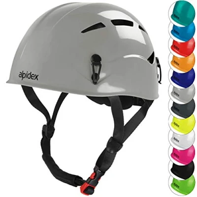 Afbeelding van ALPIDEX Universele klimhelm voor tieners en volwassenen EN12492 in verschillende kleuren, Kleur:pebble grey