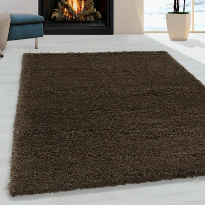 Afbeelding van Vloerkleed Fluff 120x170cm Bruin 123vloerkleed.nl is de online webshop voor vloerkleden en woonaccessoires.