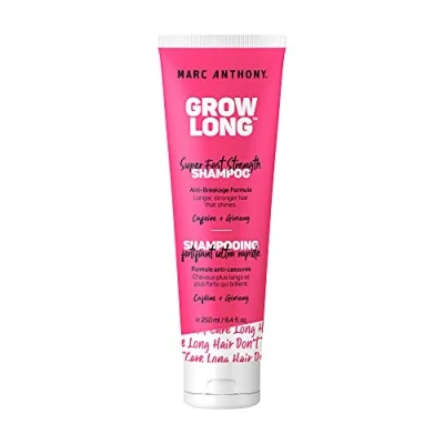 Afbeelding van Marc Anthony Grow Long Biotin shampoo voor groei en breakage, keratine, vitamine E &amp; grapeseed olie, hydraterende sulfaatvrije kleur veilig product fijn, droog, beschadigd krullend