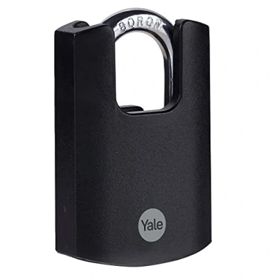Afbeelding van Yale Y120DB/50/127/2 50 mm messing hangslot met verchroomde afwerking, 2 stuks van 2, 2pk