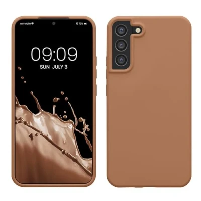 Afbeelding van kwmobile telefoonhoesje compatibel met Samsung Galaxy S22 Plus hoesje Zachte case voor smartphone Back cover in cappuccino