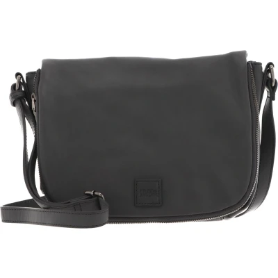 Afbeelding van FREDsBRUDER Leren Schoudertas PGL Saddle Bag Antracite Grijs