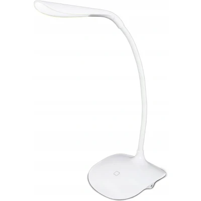 Afbeelding van LED Bureaulamp Estoya Acrin 3W Helder/Koud Wit 5500K Touch Schakelaar Dimbaar Flexibele Arm USB Opladen Mat Kunststof