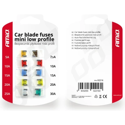 Afbeelding van Auto bladzekeringen mini laag profiel 10 stuks