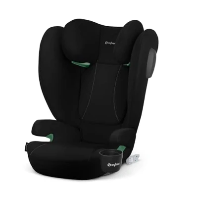 Afbeelding van CYBEX Silver autostoel Solution B4 i Fix, Inclusief bekerhouder, voor auto&#039;s met en zonder ISOFIX, Van ca. 3 tot 12 jaar (100 150 cm), 15 50 kg, Volcano Black