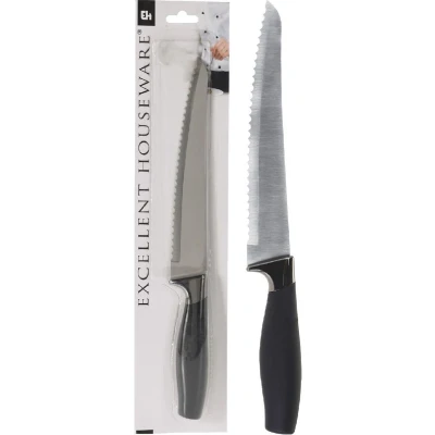 Afbeelding van Excellent Houseware Broodmes 33 Cm Rvs/Zwart