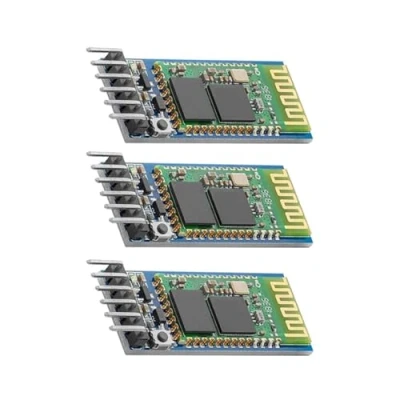 Afbeelding van 3 stuks HC type 05 draadloze Bluetooth RF transceiver Master Slave Geïntegreerde module 6 pins seriële poort communicatie BT Module.