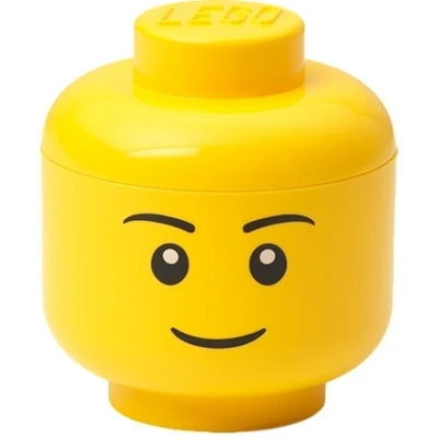 Afbeelding van Opbergbox LEGO Hoofd Boy Mini Geel