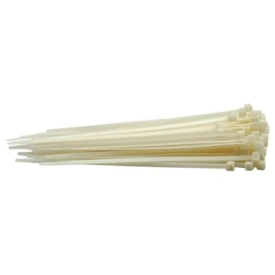 Afbeelding van Draper 70394 Nylon 4,8 x 200mm Witte Kabelbinders (100 stuks)