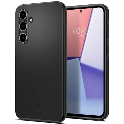 Afbeelding van Samsung Galaxy S23 FE Hoesje Kunststof Spigen Backcover/Hardcase Zwart Telefoonhoesje