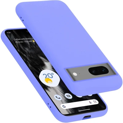 Afbeelding van Cadorabo Hoesje geschikt voor Google PIXEL 7 Case in LIQUID LICHT PAARS Beschermhoes TPU silicone Cover
