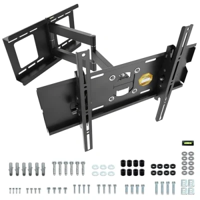 Afbeelding van RICOO tv muurbeugel televisie draaibaar kantelbaar voor 32 65 inch, universele beugel R03, televisiebeugel muur, wandhouder 55 tot 95 kg met max. VESA 400x400 mm