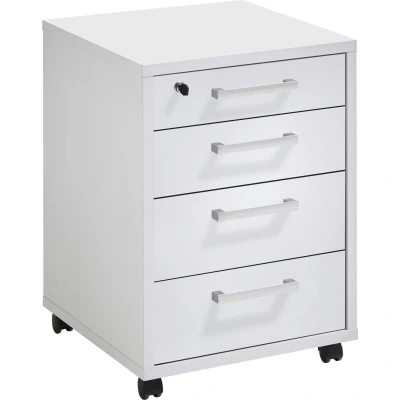 Afbeelding van Ladekast verrijdbaar 48x49,5x65,5 cm wit