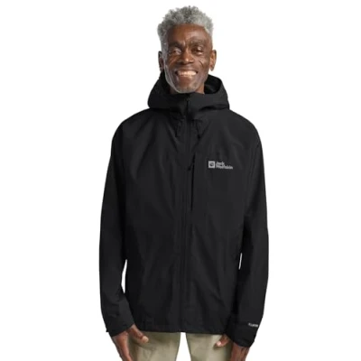 Afbeelding van Jack Wolfskin Tempest Regenjas, Heren, Maat: Small, Black