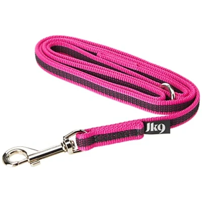 Afbeelding van IDC Color &amp; Gray gegumeerde lijn, 14 mm x 1,2 m met lus en O ring, roze grijs