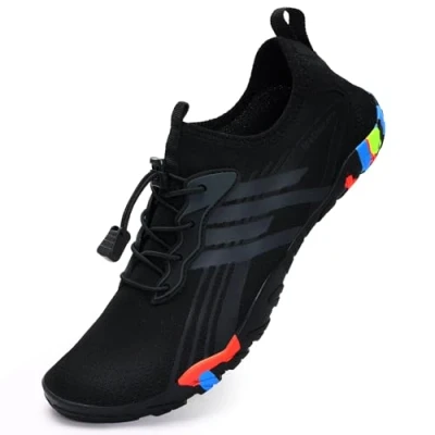 Afbeelding van Strand Swim Water Schoenen Mens Womens Unisex Blotevoetenzwemmen Sneldrogende Zomer, D Zwart, 46 EU
