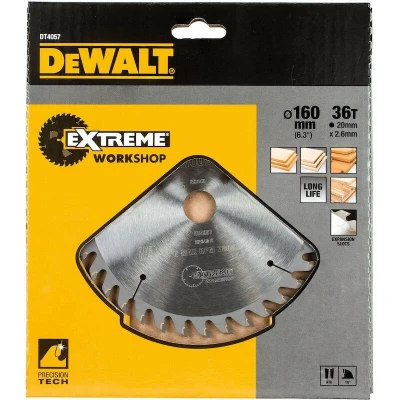 Afbeelding van DeWalt Accessoires Cirkelzaagblad 160x20x36t, wisseltand, positief 10, kerf 2,6mm DT4057 QZ