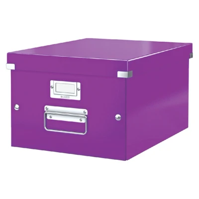 Afbeelding van Opbergbox Leitz WOW Click &amp; Store 281x200x370mm paars