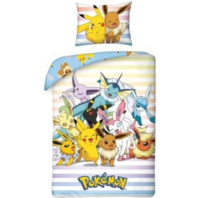 Afbeelding van Pokémon Dekbedovertrek, Catch &quot;;Em All Eenpersoons 140 x 200 cm Katoen