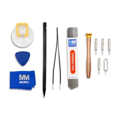 Afbeelding van MMOBIEL Telefoon Reparatie Kit Geschikt voor iPhone Schroevendraaier Opening Tool Set 12 in 1 Scherm Vervanging Gereedschap Precisie