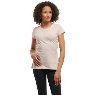 Afbeelding van Damesshirt &#039;Basic Tee&#039; met ronde hals Pink 4XL
