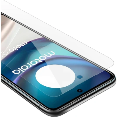 Afbeelding van Cadorabo Screenprotector geschikt voor Motorola MOTO G42 Pantser film Beschermende in KRISTALHELDER Geharde (Tempered) display beschermglas 9H hardheid met 3D Touch