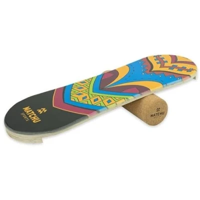 Afbeelding van Matchu Sports Balance board Trickboard Blauw, Oranje, Zwart, Paars 100% hout