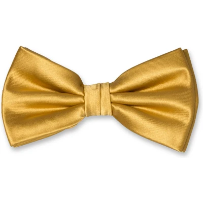 Afbeelding van E.L. Cravatte Strik Goud Satijn Polyester Vlinderdas