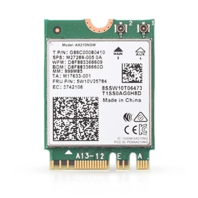 Afbeelding van Intel WiFi 6E AX210 (Gig+) Wireless Network Adapter No vPro, Bluetooth 5.2 AX210.NGWG Wi Fi vPro