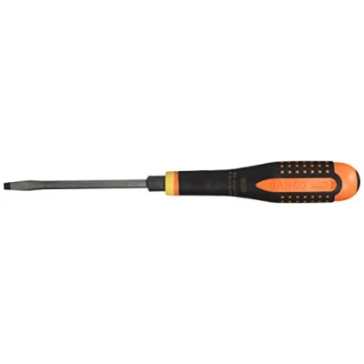 Afbeelding van Bahco Schroevendraaier ERGO™ driecomponentengreep doorlopend blad gleuf 0 8 mm x 9 100 retailverpakking SBE 8145TB