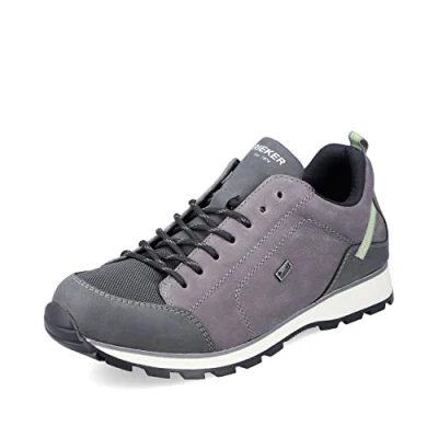 Afbeelding van Rieker Herensneakers B5721, herenschoenen, veterschoenen, losse inlegzool, grijs, 45 EU