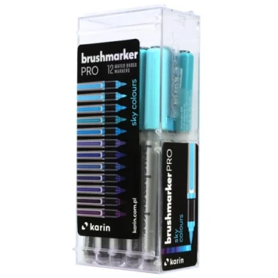 Afbeelding van Karin Brushmarker Pro Set Sky Colors 12 stuks