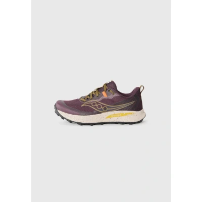 Afbeelding van Saucony Peregrine 15 Trail hardloopschoenen, Heren, Maat: 46.5, Wine/kodiak Schoenen