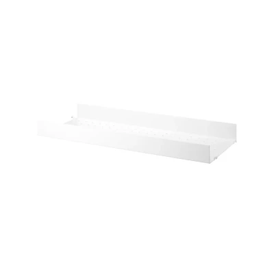 Afbeelding van String metalen plank wit, 78x30 cm, hoge rand