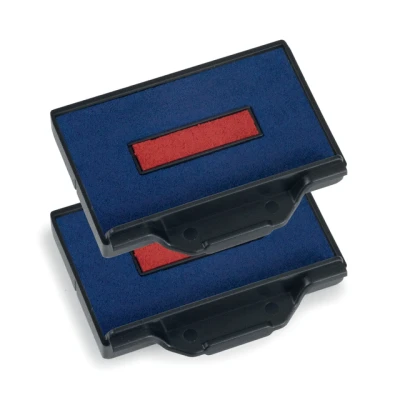 Afbeelding van Stempelkussen Trodat 6/53/2 2 stuks blauw rood