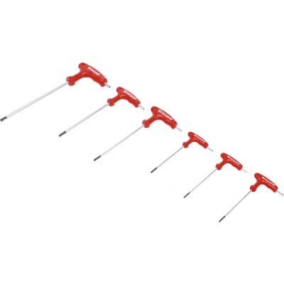 Afbeelding van BGS Schroevendraaierset met T greep Torx boring T10 T40 6 delig