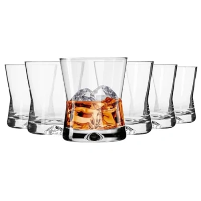 Afbeelding van KROSNO Whisky Glazen Set van 6 290 ML X line Collectie Perfect voor Thuis, Restaurants en Feestjes Vaatwasmachine Bestendig