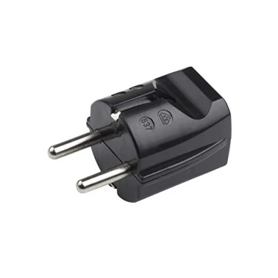 Afbeelding van Meister Veiligheidscontactstekker kunststof zwart 250 V 16 A maximale kabeldoorsnede 2,5 mm² IP20 binnen rechte invoer/geaarde stekker met trekontlasting / 7421020